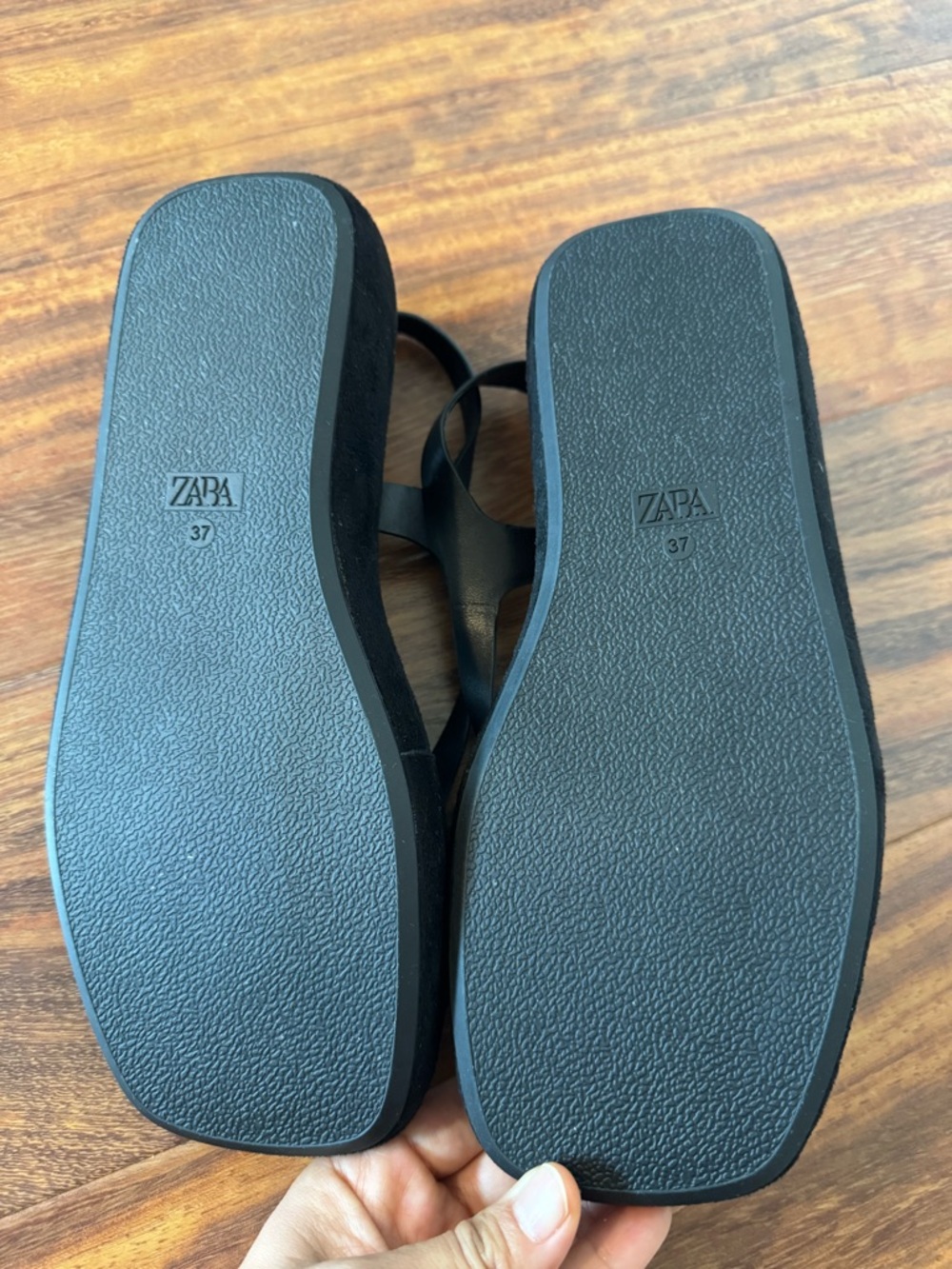 NWT Zara flatform flip flop sandals 7/37 - Picture 6 of 7
